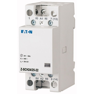 Eaton DILM Series Installation Contactor, 24 V dc Coil, 2N/O+2N/C