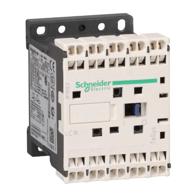 Schneider Electric LC1K Series Contactor, 3-Pole, 6 A, 1 NO + 1 NC