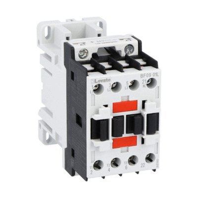 Lovato BF09 Series Contactor, 24 V dc Coil, 3-Pole, 9 A, 4.8 kW, 1NC, 440 V