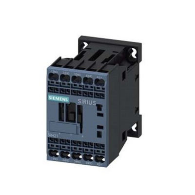 Siemens 3RH2 Series Contactor Relay, 220 V dc Coil, 4-Pole, 10 A, 4NO, 690 V ac