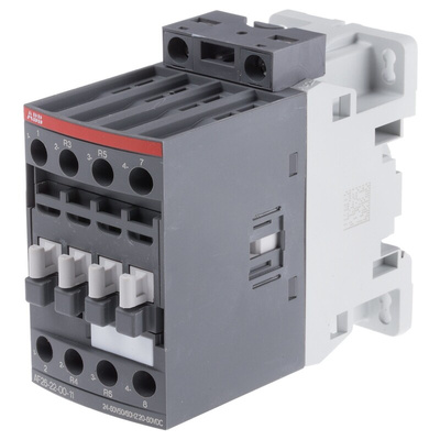 ABB AF Series Contactor, 24 V ac/dc Coil, 4-Pole, 45 A, 11 kW, 2NO + 2NC, 690 V ac