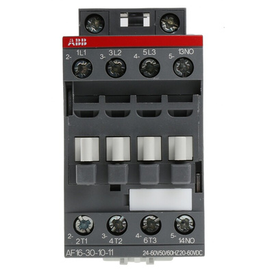 ABB AF Series Contactor, 24 V ac/dc Coil, 3-Pole, 30 A, 7.5 kW, 3NO, 690 V ac