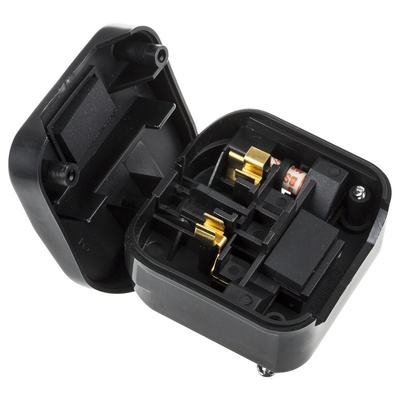 PowerConnections Europe to UK Mains Connector Converter, Rated At 2.5A