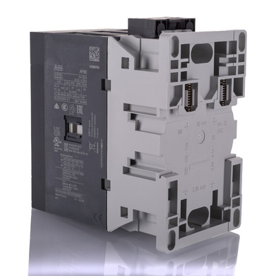 ABB AF Series Contactor, 20 → 60 V dc Coil, 3-Pole, 125 A, 37 kW, 3NO, 690 V ac