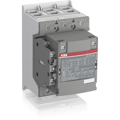 ABB AF Series Contactor, 230 V ac Coil, 3-Pole, 200 A, 75 kW, 3NO, 690 V ac