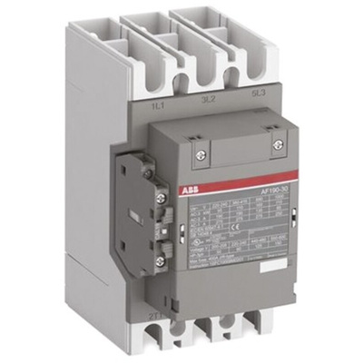 ABB AF Series Contactor, 24 V ac/dc Coil, 3-Pole, 400 A, 132 kW, 3NO, 690 V ac