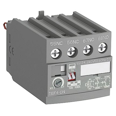 ABB TEF4 Series Contactor Relay, 2-Pole, 3 A, 1NO + 1NC, 240 V ac
