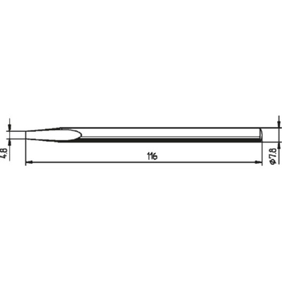 Ersa 4.8 mm Chisel Soldering Iron Tip for use with ERSA 80S