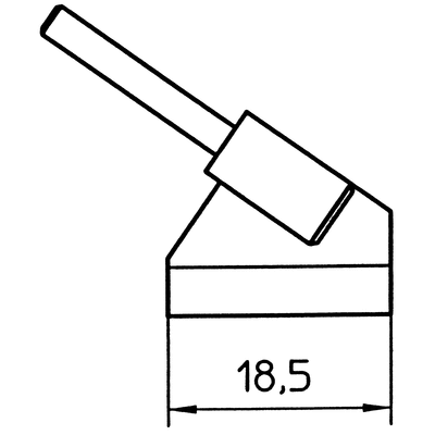 Weller WTA 5 18.5 mm Bent Conical Soldering Iron Tip for use with WTA50