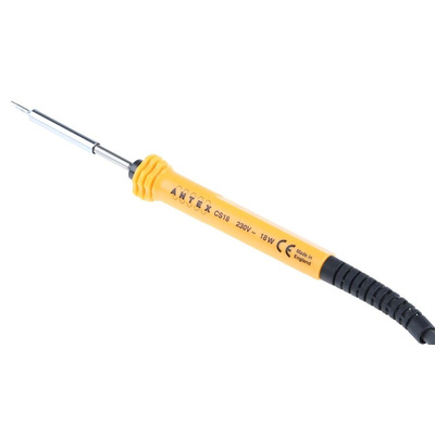 Antex Electronics Electric Soldering Iron, 230V, 18W, for use with CS18 Soldering Iron