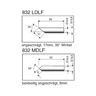 Ersa 17 mm Hoof Soldering Iron Tip for use with Power Tool