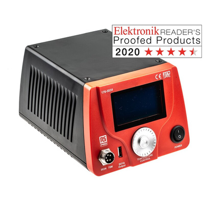 RS PRO Soldering Station 75W, 220 → 240V, 30°C to 500°C
