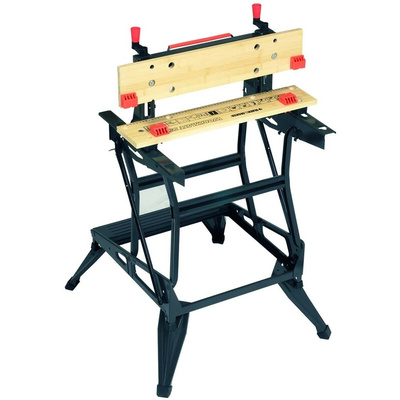 Black & Decker Portable Steel Workbench, 250kg Max Load, Adjustable Height, 775mm x 740mm