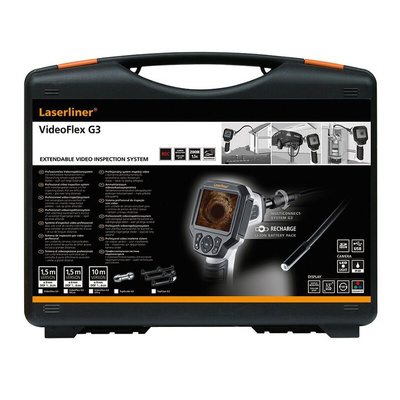 Laserliner 6mm probe Inspection Camera, 1.5m Probe Length, 320 x 240 pixels, 640 x 480pixelek Resolution, LED