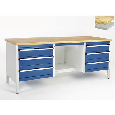 Bott Steel Workbench, 800kg Max Load, 840mm x 2000mm x 750mm