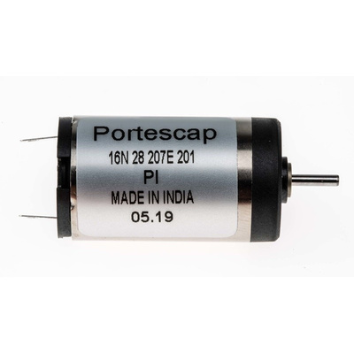 Portescap DC Motor, 2.3 W, 12 V, 2.4 mNm, 10800 rpm, 1.5mm Shaft Diameter
