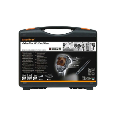Laserliner 9mm probe Inspection Camera Kit, 1000mm Probe Length, 640 x 480pixelek Resolution, LED Illumination