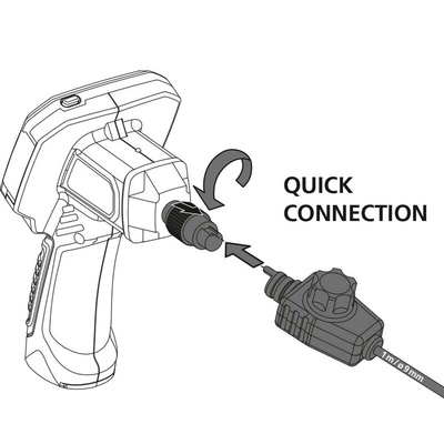 Laserliner 7.6mm probe Inspection Camera Kit, 1000mm Probe Length, 640 x 480pixelek Resolution, LED Illumination