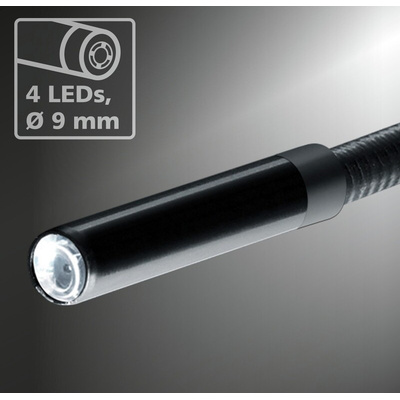 Laserliner 9mm probe Inspection Camera Kit, 5000mm Probe Length, 640 X 480pixelek Resolution, LED Illumination