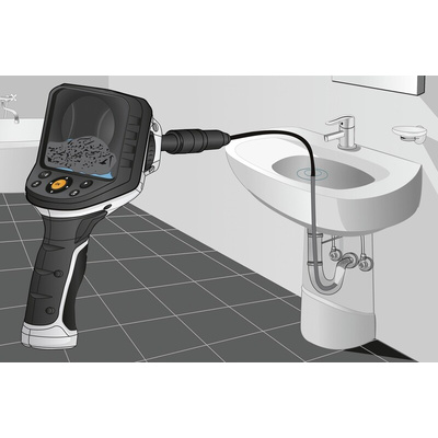 Laserliner 9mm probe Inspection Camera Kit, 5000mm Probe Length, 640 X 480pixelek Resolution, LED Illumination