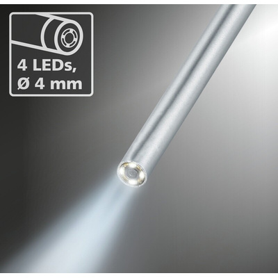 Laserliner 4mm probe Inspection Camera Kit, 400mm Probe Length, 320 X 240pixelek Resolution, LED Illumination