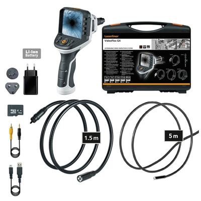 Laserliner 17mm probe Inspection Camera Kit, 1500mm Probe Length, 640 x 480pixelek Resolution, LED Illumination