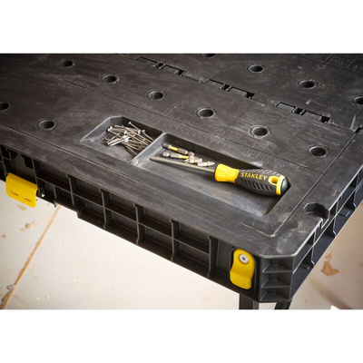 Stanley Portable Polypropylene Workbench, 320kg Max Load x 61cm x 85cm