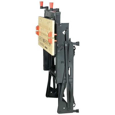 Black & Decker Portable Steel Workbench, 160kg Max Load, Adjustable Height, 775mm x 610mm