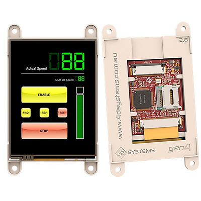 4D Systems, gen4 2.8in Arduino Compatible Display with Resistive Touch Screen