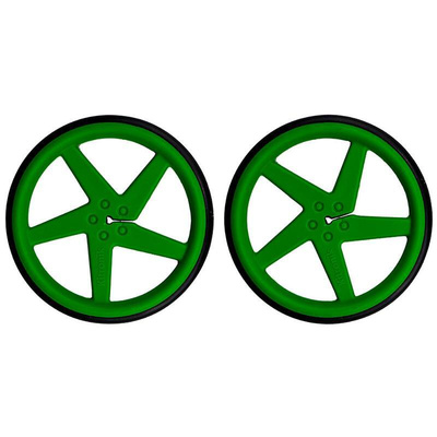 Pair Of 5 Spoke Wheels