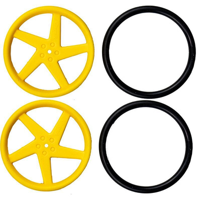 Pair Of 5 Spoke Wheels