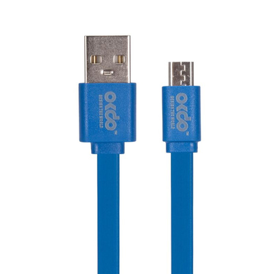 OKdo Micro USB Noodle Cable - 1m Blue