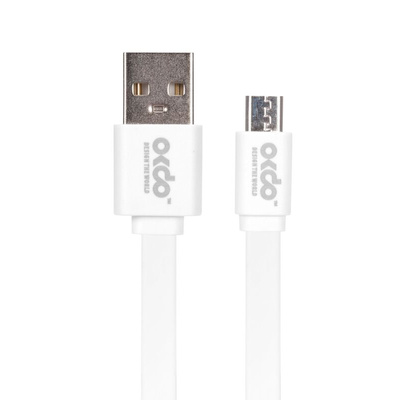 OKdo Micro USB Noodle Cable - 1m White