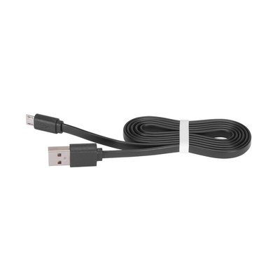 Micro USB Noodle Cable - 1m Black