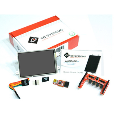 4D Systems, gen4 3.5in Arduino Compatible Display with Resistive Touch Screen