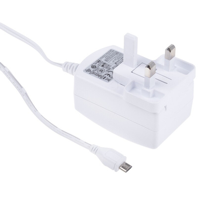 Raspberry Pi Power Supply, Micro USB Type B with Universal Plug Type, 1.5m