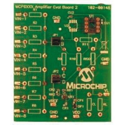 Microchip MCP6XXXEV-AMP2, Operational Amplifier Evaluation Board for MCP6XXX