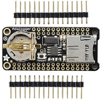 Adafruit 2922, FeatherWing Datalogger Real Time Clock (RTC) Add On Board for Feather Development Board
