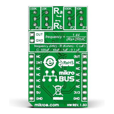 MikroElektronika MIKROE-2032, PULSE Pulse Generator mikroBus Click Board for NE555