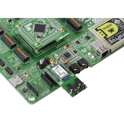 MikroElektronika BT Audio Click RN52 Bluetooth Audio mikroBus Click Board for Intercom Push-To-Talk Audio Connection,