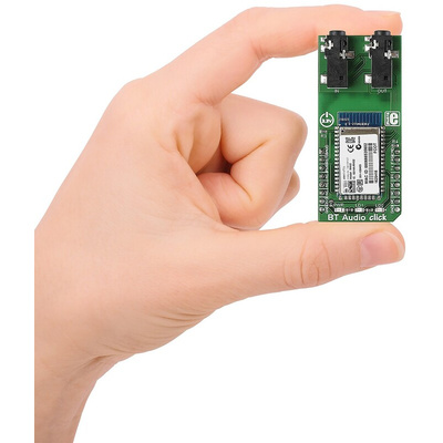 MikroElektronika BT Audio Click RN52 Bluetooth Audio mikroBus Click Board for Intercom Push-To-Talk Audio Connection,