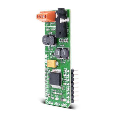 MikroElektronika MIKROE-2477, 2x5W AMP click Audio Amplifier Development Board for MikroBUS