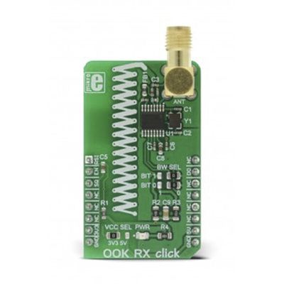 MikroElektronika OOK RX click MICRF230 Wireless for Garage or Gate Doors Control, Remote Fan or Light Control, Remote