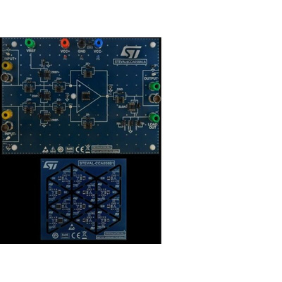 STMicroelectronics STEVAL-CCA058V1, Amplifier IC Development Tools Operational Amplifier Trainer Board for TS921IDT