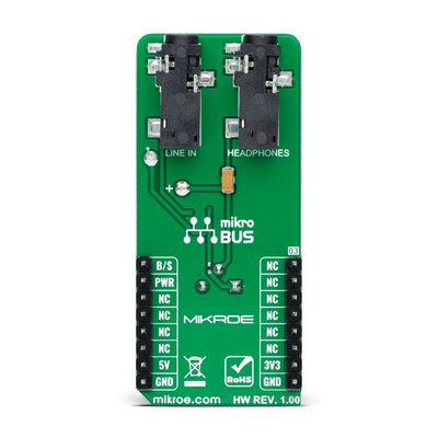 MikroElektronika MIKROE-4662, Speaker Click Audio Amplifier mikroBus Click Board for mikroBUS socket for Audio Power