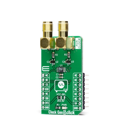 MikroElektronika MIKROE-4413, Clock Gen 5 Click Clock Generator Add On Board for LTC6903 for MCU