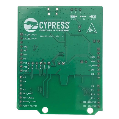 Infineon AIROC™ Bluetooth® & Bluetooth® LE Module CYBT-273063-EVAL Bluetooth Evaluation Board for CYW20819 2.4GHz