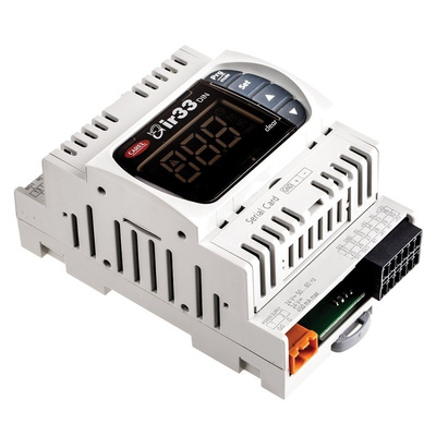 Carel DN33 PID Temperature Controller, 144 x 70mm, 2 Output Relay, 24 V ac/dc Supply Voltage