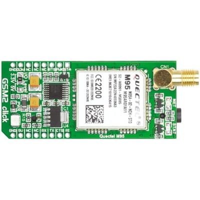 MikroElektronika GSM2 Click Quectel M95 GSM mikroBus Click Board 900 → 1900MHz MIKROE-1375