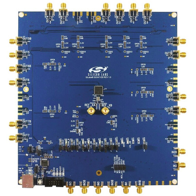 Silicon Labs Si5347-EVB, Clock Multiplier/Jitter-Attenuator Evaluation Board for Si5347